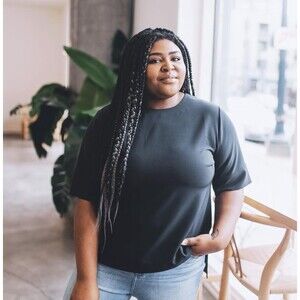 Brass Clothing Womens 1X Nonstop Top Black Wardrobe Essential Capsule Minimalist